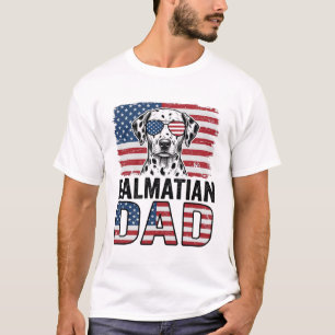 Dalmatian Dad Patriotic Vintage Dog Shirt Design_1
