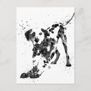 Dalmatian, Dalmatian dog, watercolor Dalmatian Postcard