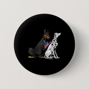 Dalmatian Doberman Dog Cool Tattoo Artist Gifts Ta 2 Inch Round Button