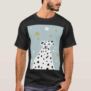 Dalmatian Dog Abstract Illustration Art T-Shirt