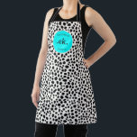 Dalmatian Dog Abstract Pattern Hot Pink Monogram Apron<br><div class="desc">Add a fun and vibrant touch to your kitchen with the Dalmatian Dog Abstract Pattern Hot Pink Monogram Apron. Featuring a playful abstract Dalmatian design in bold black and white with a pop of hot pink, this apron is both stylish and functional. Personalize it with a monogram for a unique...</div>