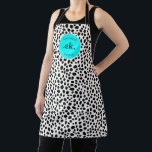 Dalmatian Dog Abstract Pattern Hot Pink Monogram Apron<br><div class="desc">Add a fun and vibrant touch to your kitchen with the Dalmatian Dog Abstract Pattern Hot Pink Monogram Apron. Featuring a playful abstract Dalmatian design in bold black and white with a pop of hot pink, this apron is both stylish and functional. Personalize it with a monogram for a unique...</div>
