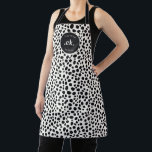 Dalmatian Dog Abstract Pattern Monogram Apron<br><div class="desc">The Dalmatian Dog Abstract Pattern Monogram Apron adds a playful and personalized touch to your cooking or baking experience. Featuring a fun abstract Dalmatian design along with a monogram, this apron is perfect for dog lovers and makes an excellent gift for birthdays, holidays, or housewarming parties. Whether you're preparing a...</div>