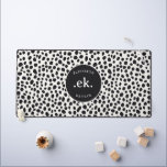 Dalmatian Dog Abstract Pattern Monogram Desk Mat<br><div class="desc">Bring personality to your workspace with the Dalmatian Dog Abstract Pattern Monogram Desk Mat. Featuring a creative abstract Dalmatian design, this desk mat adds a fun and stylish touch to your desk while protecting your work surface. Customize it with a monogram for a personal flair, making it a perfect gift...</div>