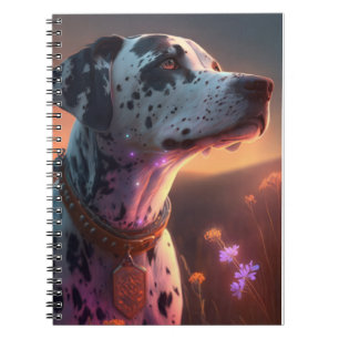 Dalmatian Dog Animal Portrait Painting Pet Love Notebook