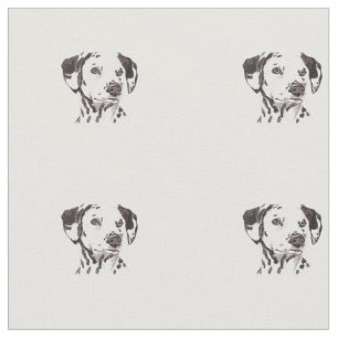 Dalmatian Dog Art Fabric