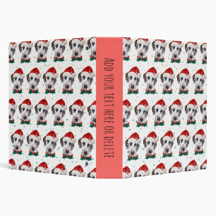 Dalmatian Dog Breed Christmas Binder