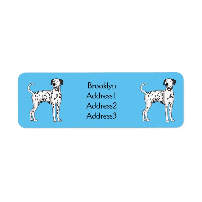 Dalmatian dog cartoon  (Front)