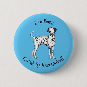 Dalmatian dog cartoon  2 inch round button