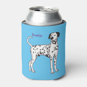 Dalmatian dog cartoon can cooler