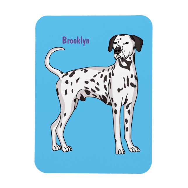 Dalmatian dog cartoon magnet (Vertical)