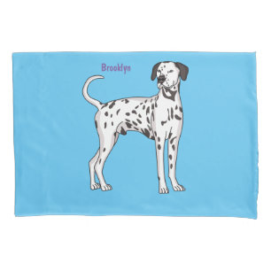 Dalmatian dog cartoon pillowcase