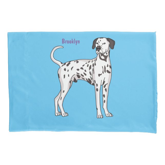 Dalmatian dog cartoon pillowcase (Front)