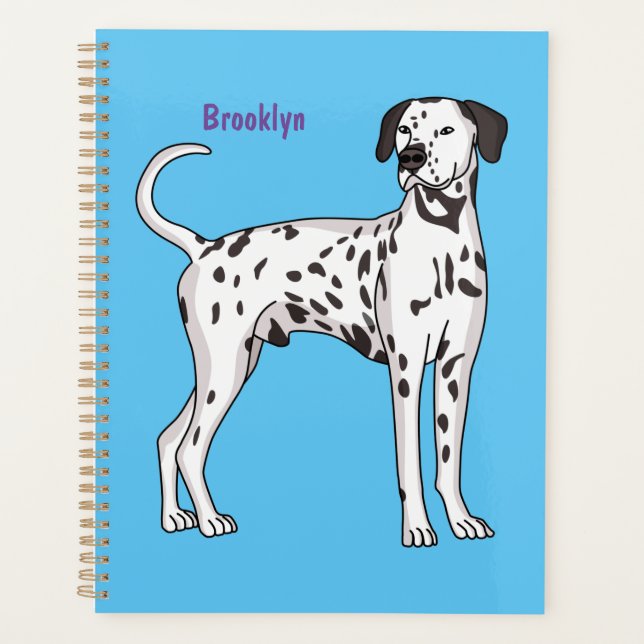 Dalmatian dog cartoon planner (Front)