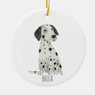 Dalmatian Dog Ceramic Ornament