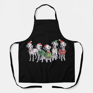 Dalmatian Dog Christmas Lover Xmas Dog Mom Apron