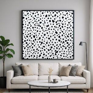 Dalmatian Dog Fur Pattern Poster