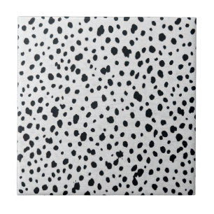 Dalmatian Dog Fur Pattern Tile