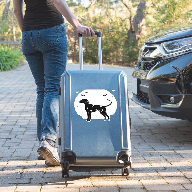 Dalmatian Dog � Halloween Moon Silhouette Classic  (Suitcase Insitu)