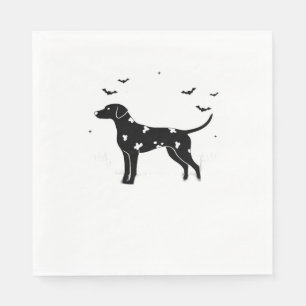 Dalmatian Dog – Halloween Moon Silhouette Classic Napkin