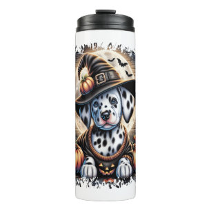 Dalmatian Dog Halloween Thermal Tumbler