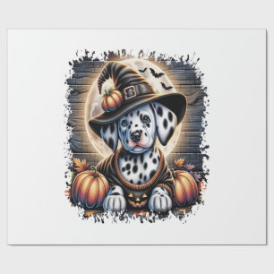 Dalmatian Dog Halloween Wrapping Paper
