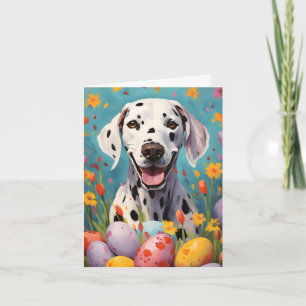 Dalmatian dog Happy Easter Card