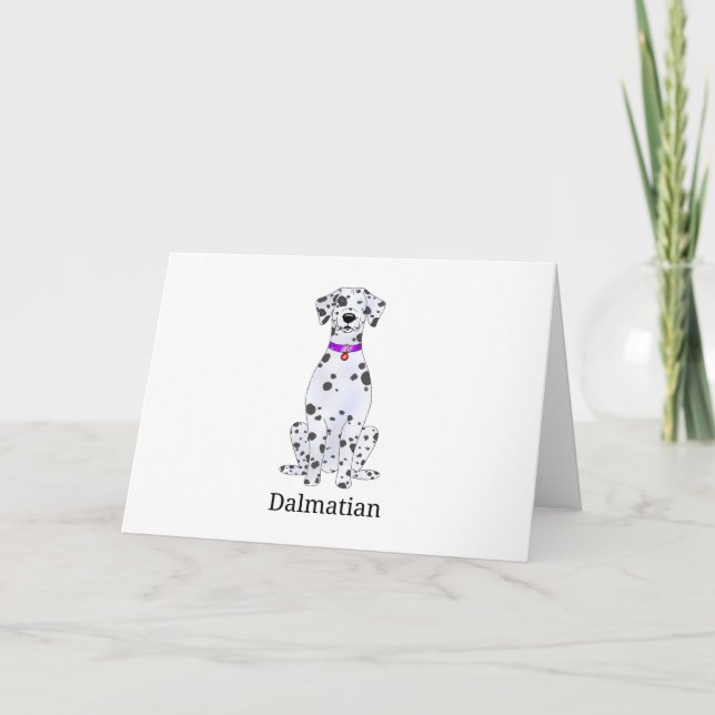 Dalmatian Dog l Holiday Card (Front)