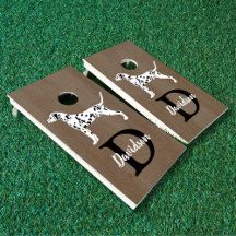 Dalmatian Dog Monogram Last Name