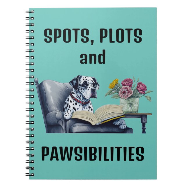 Dalmatian Dog Notebook (Front)
