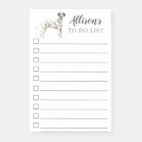 Dalmatian Dog Personalized To Do List
