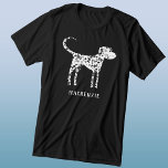 Dalmatian Dog Personalized Tri-Blend Shirt<br><div class="desc">Fun personalized spotted Dalmatian dog design.  Change or remove the name to customize.  Original art by Nic Squirrell.</div>