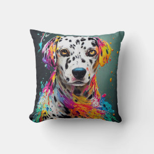 Dalmatian Dog Pet Cute Adorable Animal Companion Throw Pillow