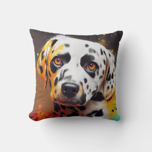 Dalmatian Dog Pet Cute Adorable Animal Companion Throw Pillow