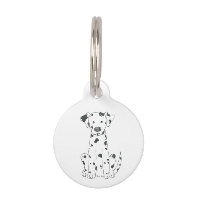 Dalmatian Dog Pet ID Tag (Front)