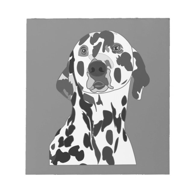 Dalmatian Dog Pet  Notepad (Front)