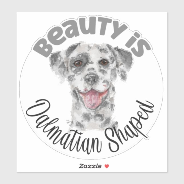 Dalmatian dog portrait watercolor  (Sheet)