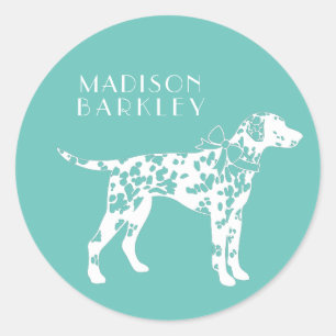Dalmatian Dog Puppy Classic Round Sticker