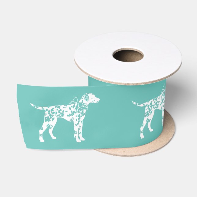 Dalmatian Dog Puppy Satin Ribbon (Spool)