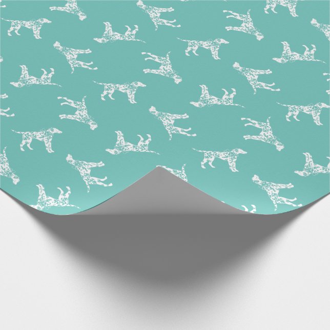 Dalmatian Dog Puppy Wrapping Paper (Corner)