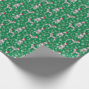 Dalmatian Dog Santa Paws Christmas Wrapping Paper