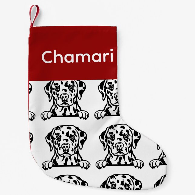 Dalmatian dog socks Customized dog Socks - Put Y (Front)