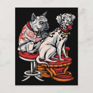 Dalmatian Dog Tattoo| DALMATIAN CANVAS| Gift Flyer