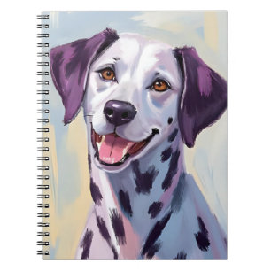 Dalmatian Dog Watercolor Painting Notebook