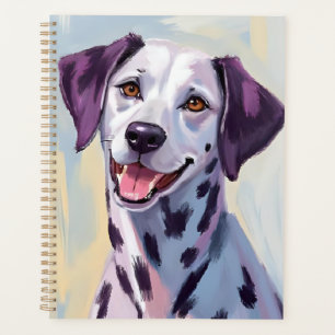 Dalmatian Dog Watercolor Painting Planner