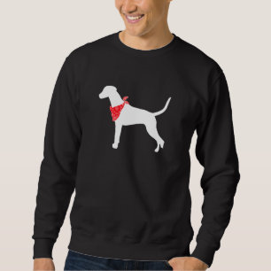 Dalmatian Dog Wearing Red Bandana Sweatshirt