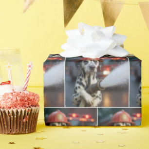 Dalmatian Dog With a Fire Hose Wrapping Paper