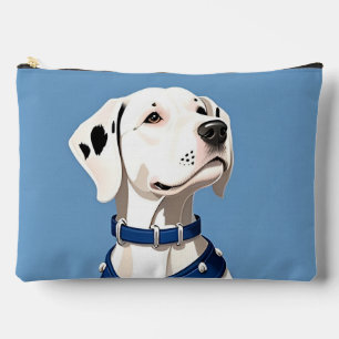 Dalmatian Dog With Blue Collar Accessory Pouch