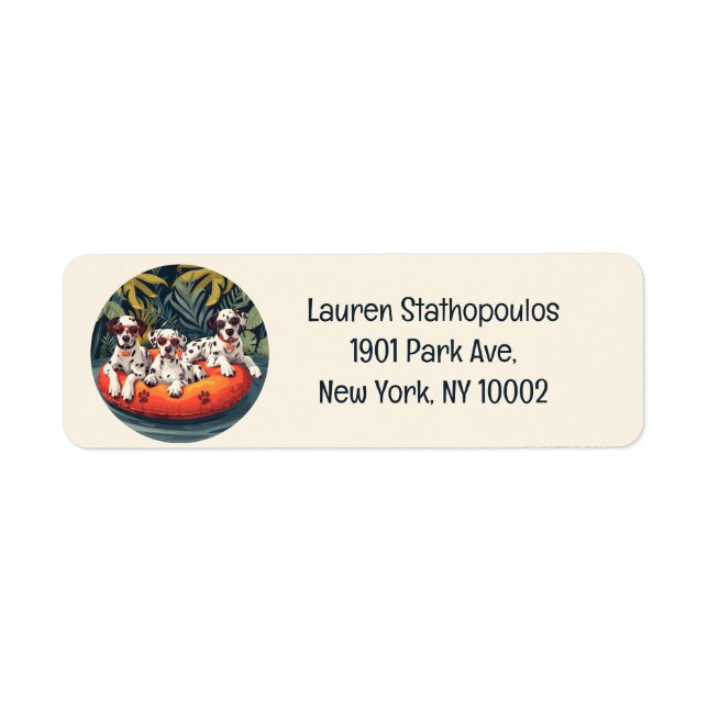 Dalmatian Dogs Summer Pineapple Pool Float (Front)