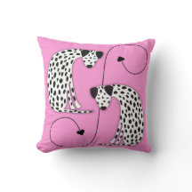 Dalmatian dogs Throw Pillow